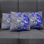 Canterbury Bankstown Bulldogs Rugby Pillow Cover Fierce Mascot Geometric Tribal Art