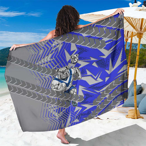 Canterbury Bankstown Bulldogs Rugby Sarong Fierce Mascot Geometric Tribal Art
