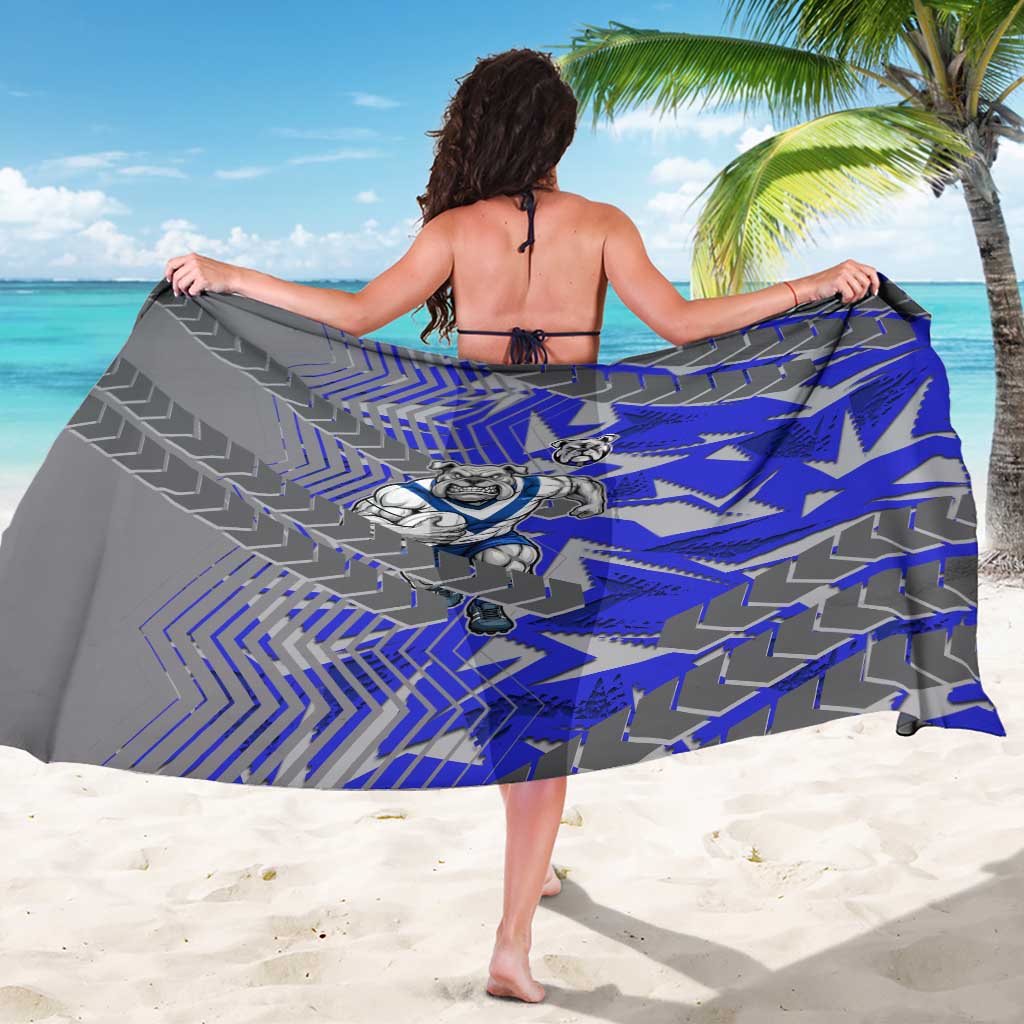 Canterbury Bankstown Bulldogs Rugby Sarong Fierce Mascot Geometric Tribal Art