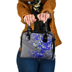 Canterbury Bankstown Bulldogs Rugby Shoulder Handbag Fierce Mascot Geometric Tribal Art