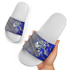 Canterbury Bankstown Bulldogs Rugby Slide Sandals Fierce Mascot Geometric Tribal Art