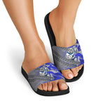 Canterbury Bankstown Bulldogs Rugby Slide Sandals Fierce Mascot Geometric Tribal Art