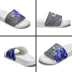 Canterbury Bankstown Bulldogs Rugby Slide Sandals Fierce Mascot Geometric Tribal Art
