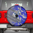 Canterbury Bankstown Bulldogs Rugby Spare Tire Cover Fierce Mascot Geometric Tribal Art