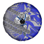 Canterbury Bankstown Bulldogs Rugby Spare Tire Cover Fierce Mascot Geometric Tribal Art