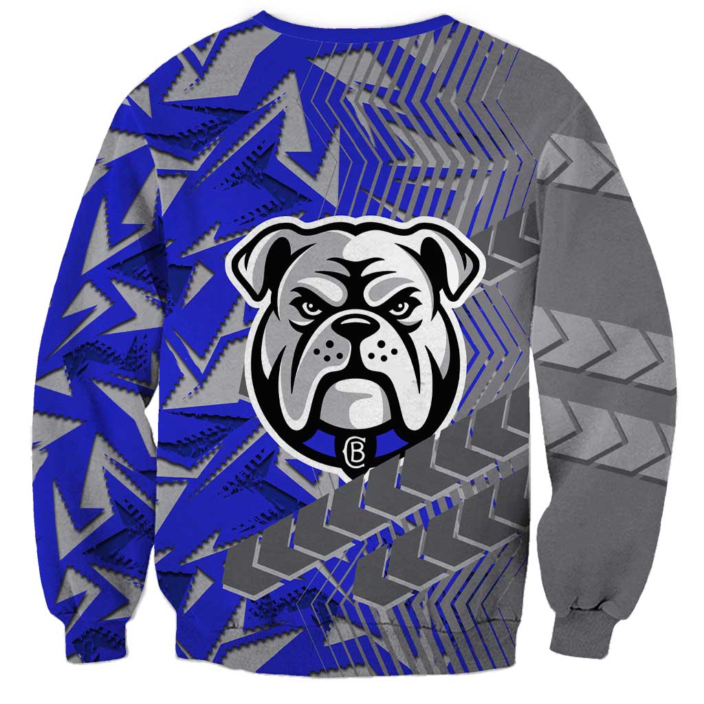 Canterbury Bankstown Bulldogs Rugby Sweatshirt Fierce Mascot Geometric Tribal Art