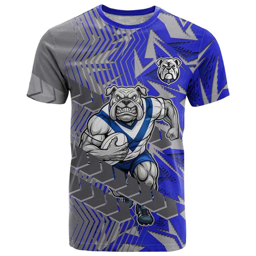 Canterbury Bankstown Bulldogs Rugby T Shirt Fierce Mascot Geometric Tribal Art