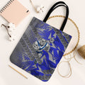 Canterbury Bankstown Bulldogs Rugby Tote Bag Fierce Mascot Geometric Tribal Art
