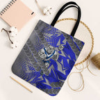 Canterbury Bankstown Bulldogs Rugby Tote Bag Fierce Mascot Geometric Tribal Art