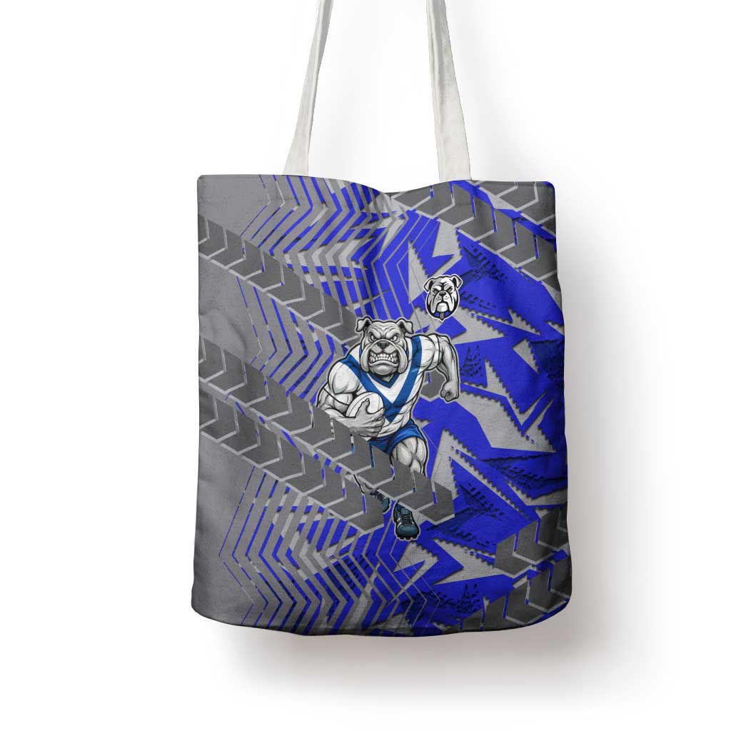 Canterbury Bankstown Bulldogs Rugby Tote Bag Fierce Mascot Geometric Tribal Art