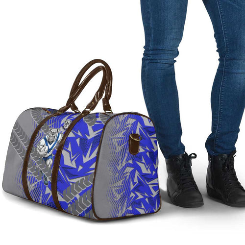 Canterbury Bankstown Bulldogs Rugby Travel Bag Fierce Mascot Geometric Tribal Art
