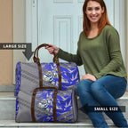 Canterbury Bankstown Bulldogs Rugby Travel Bag Fierce Mascot Geometric Tribal Art