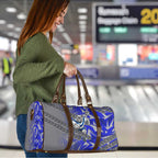 Canterbury Bankstown Bulldogs Rugby Travel Bag Fierce Mascot Geometric Tribal Art