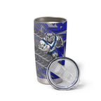 Canterbury Bankstown Bulldogs Rugby Tumbler Cup Fierce Mascot Geometric Tribal Art