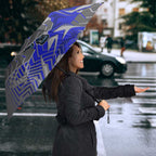 Canterbury Bankstown Bulldogs Rugby Umbrella Fierce Mascot Geometric Tribal Art