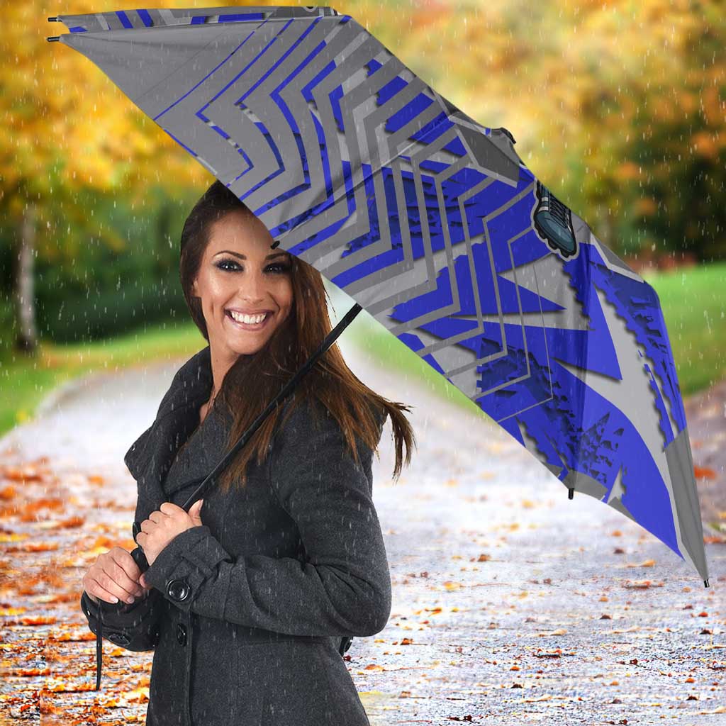 Canterbury Bankstown Bulldogs Rugby Umbrella Fierce Mascot Geometric Tribal Art