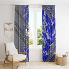 Canterbury Bankstown Bulldogs Rugby Window Curtain Fierce Mascot Geometric Tribal Art