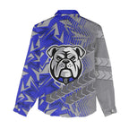 Canterbury Bankstown Bulldogs Rugby Women Casual Shirt Fierce Mascot Geometric Tribal Art