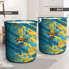Gold Coast Titans Rugby Laundry Basket Fierce Mascot Geometric Tribal Art