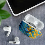 Gold Coast Titans Rugby AirPods Case Fierce Mascot Geometric Tribal Art