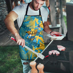 Gold Coast Titans Rugby Apron Fierce Mascot Geometric Tribal Art