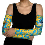 Gold Coast Titans Rugby Arm Sleeves Fierce Mascot Geometric Tribal Art