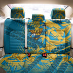 Gold Coast Titans Rugby Back Car Seat Cover Fierce Mascot Geometric Tribal Art
