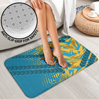 Gold Coast Titans Rugby Bathroom Set Fierce Mascot Geometric Tribal Art