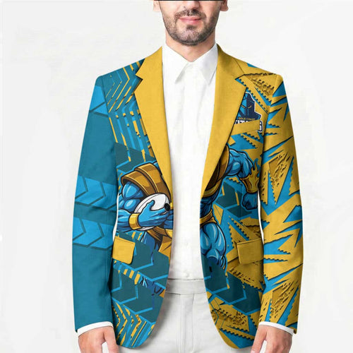 Gold Coast Titans Rugby Blazer Fierce Mascot Geometric Tribal Art