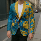 Gold Coast Titans Rugby Blazer Fierce Mascot Geometric Tribal Art