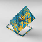 Gold Coast Titans Rugby Canvas Wall Art Fierce Mascot Geometric Tribal Art