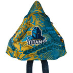 Gold Coast Titans Rugby Cloak Fierce Mascot Geometric Tribal Art