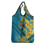 Gold Coast Titans Rugby Grocery Bag Fierce Mascot Geometric Tribal Art