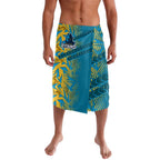 Gold Coast Titans Rugby Lavalava Fierce Mascot Geometric Tribal Art