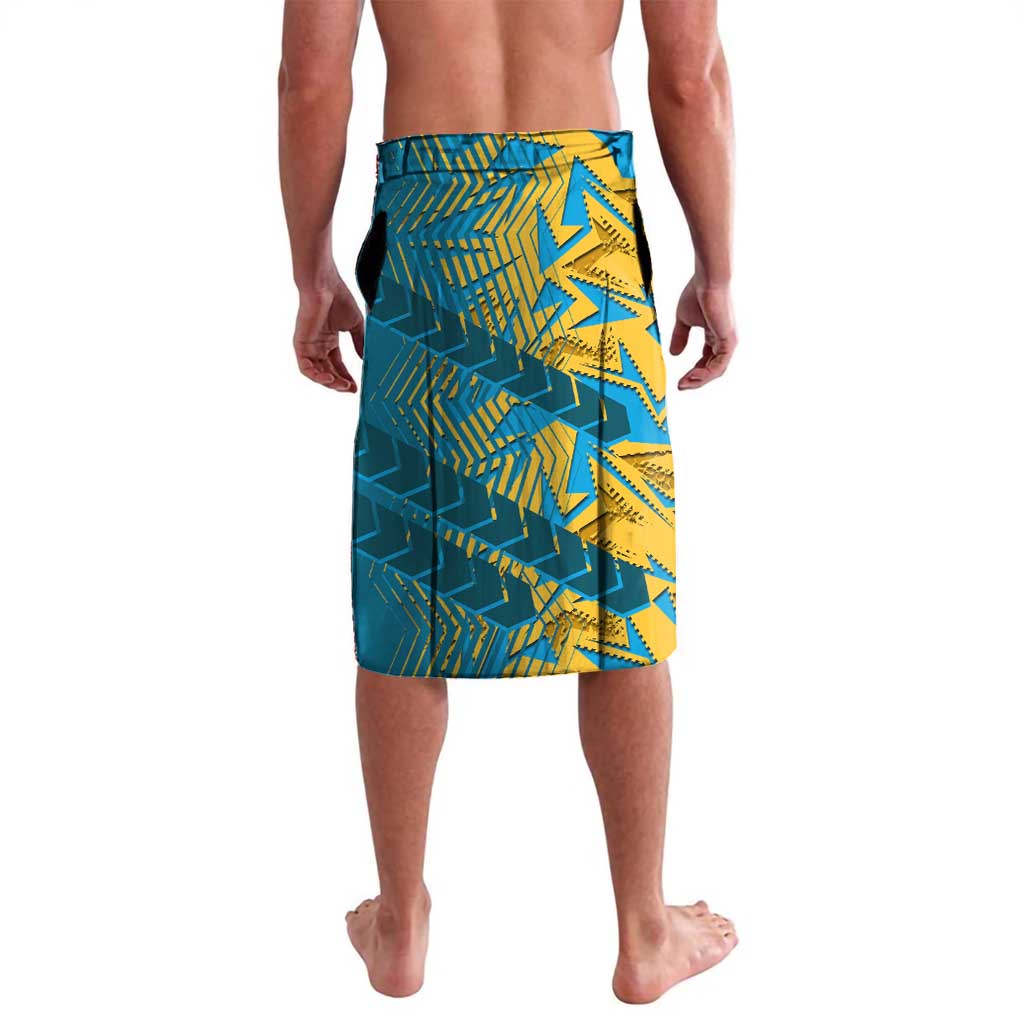 Gold Coast Titans Rugby Lavalava Fierce Mascot Geometric Tribal Art