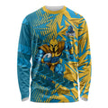 Gold Coast Titans Rugby Long Sleeve Shirt Fierce Mascot Geometric Tribal Art