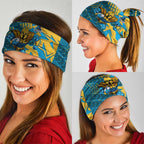 Gold Coast Titans Rugby Neck Gaiter Fierce Mascot Geometric Tribal Art