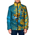 Gold Coast Titans Rugby Padded Jacket Fierce Mascot Geometric Tribal Art