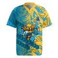 Gold Coast Titans Rugby Rugby Jersey Fierce Mascot Geometric Tribal Art