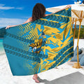Gold Coast Titans Rugby Sarong Fierce Mascot Geometric Tribal Art