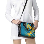 Gold Coast Titans Rugby Shoulder Handbag Fierce Mascot Geometric Tribal Art