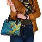Gold Coast Titans Rugby Shoulder Handbag Fierce Mascot Geometric Tribal Art