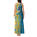 Gold Coast Titans Rugby Tank Maxi Dress Fierce Mascot Geometric Tribal Art