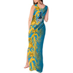 Gold Coast Titans Rugby Tank Maxi Dress Fierce Mascot Geometric Tribal Art