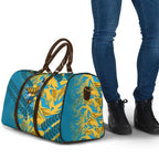 Gold Coast Titans Rugby Travel Bag Fierce Mascot Geometric Tribal Art