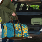 Gold Coast Titans Rugby Travel Bag Fierce Mascot Geometric Tribal Art