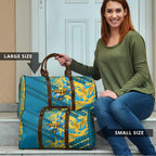 Gold Coast Titans Rugby Travel Bag Fierce Mascot Geometric Tribal Art