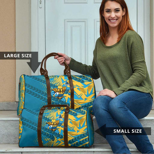 Gold Coast Titans Rugby Travel Bag Fierce Mascot Geometric Tribal Art