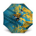 Gold Coast Titans Rugby Umbrella Fierce Mascot Geometric Tribal Art