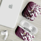 Manly Warringah Sea Eagles Rugby AirPods Case Fierce Mascot Geometric Tribal Art